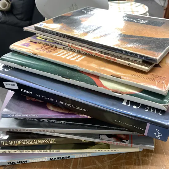 Vintage Foreign Exquisite Works Of Human Body Photography Books & Magazines Includes Playboy Etc