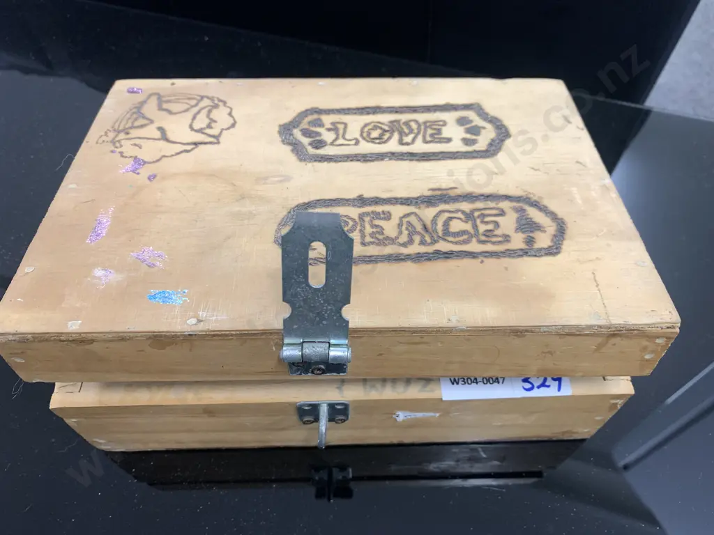 Wooden Box, Assorted Model Toy Cars & Planes Image 1++