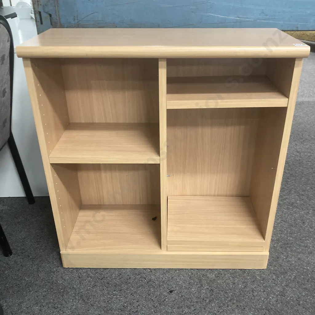 Tawa Effect Shelf Unit, 4 Adjustable Shelves, H84 W79.5 D33cm Image 1++