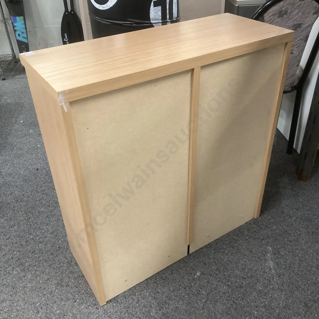 Tawa Effect Shelf Unit, 4 Adjustable Shelves, H84 W79.5 D33cm Image 1++