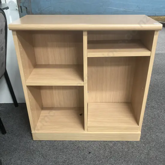 Tawa Effect Shelf Unit, 4 Adjustable Shelves, H84 W79.5 D33cm