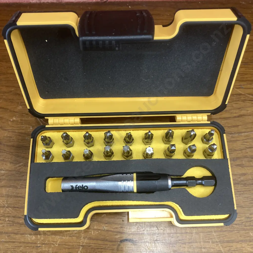 New Felo (Germany) 4Impact 19Pce Magnetic Bit Holder Set for Impact Drills Image 1++