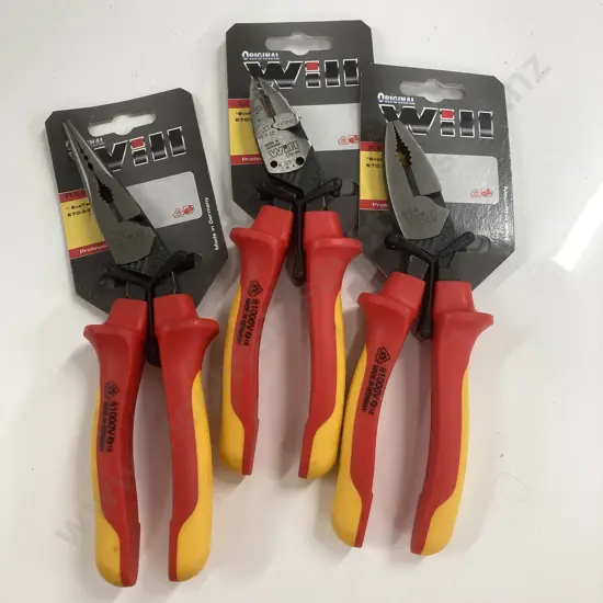 New Original Will EvoTel, EvoMaxx XL & EvoPlus VDE Pliers, 1000V, German Made