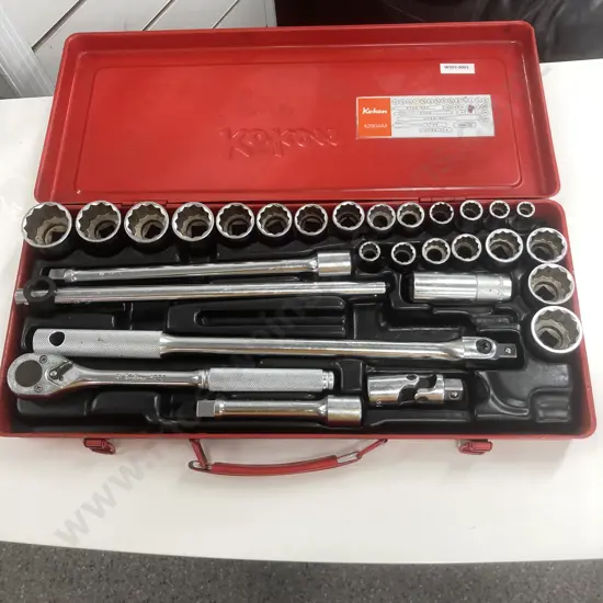 Koken 29 Pce Socket Wrench Set In Steel Case, Model 4290AM