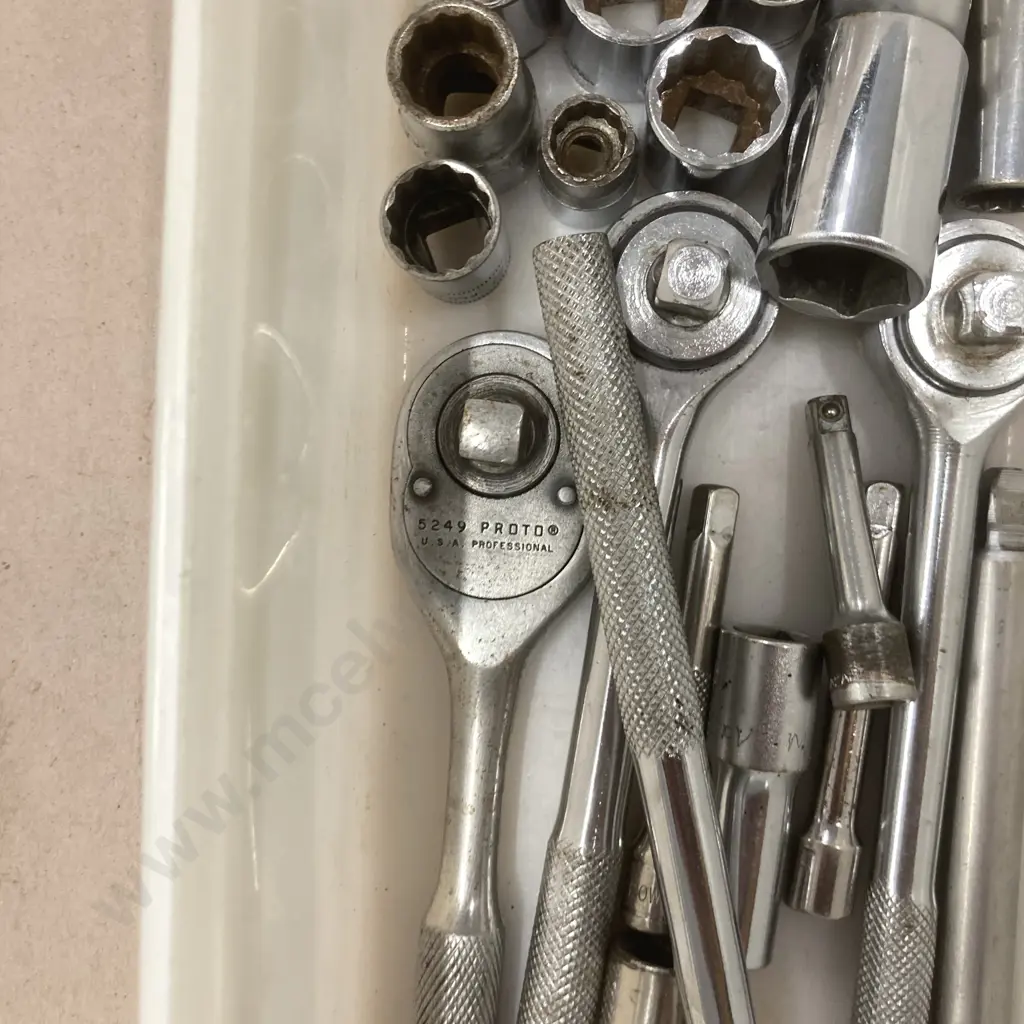 Assorted Sockets In Plastic Container Image 1++