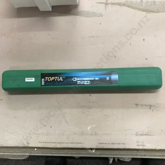 TopTul 1/2" Dr. Micrometer Adjustable Torque Wrench 40-210Nm Capacity 535L. (mm)