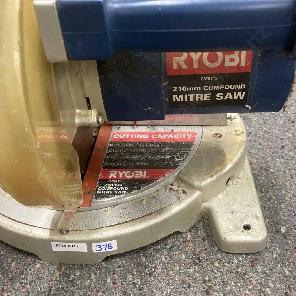 Ryobi 210mm Compound Mitre Saw, 1200W, CMS812 Image 1++