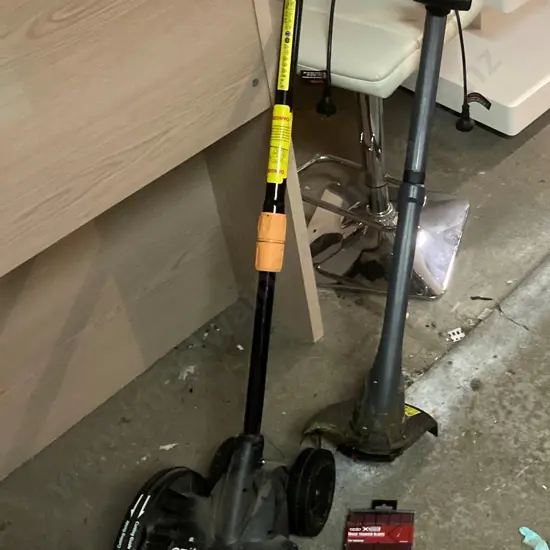 Ozito 1400W Lawn Edger Dual Cut, Ozito 230mm Line Trimmer, Pack of Ozito Grass Trimmer Blades