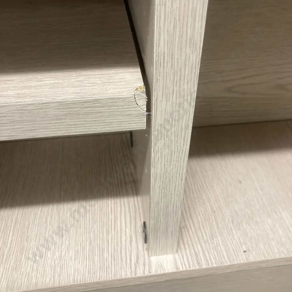 Oak Effect Headboard With Shelves & Storage, H101 W124 D27cm Image 1++