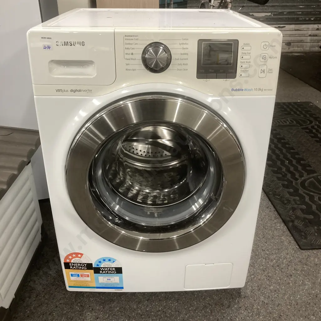 Washing Machine - Samsung Bubble Wash 10.0Kg WF1104XAC Front Loader Image 1++