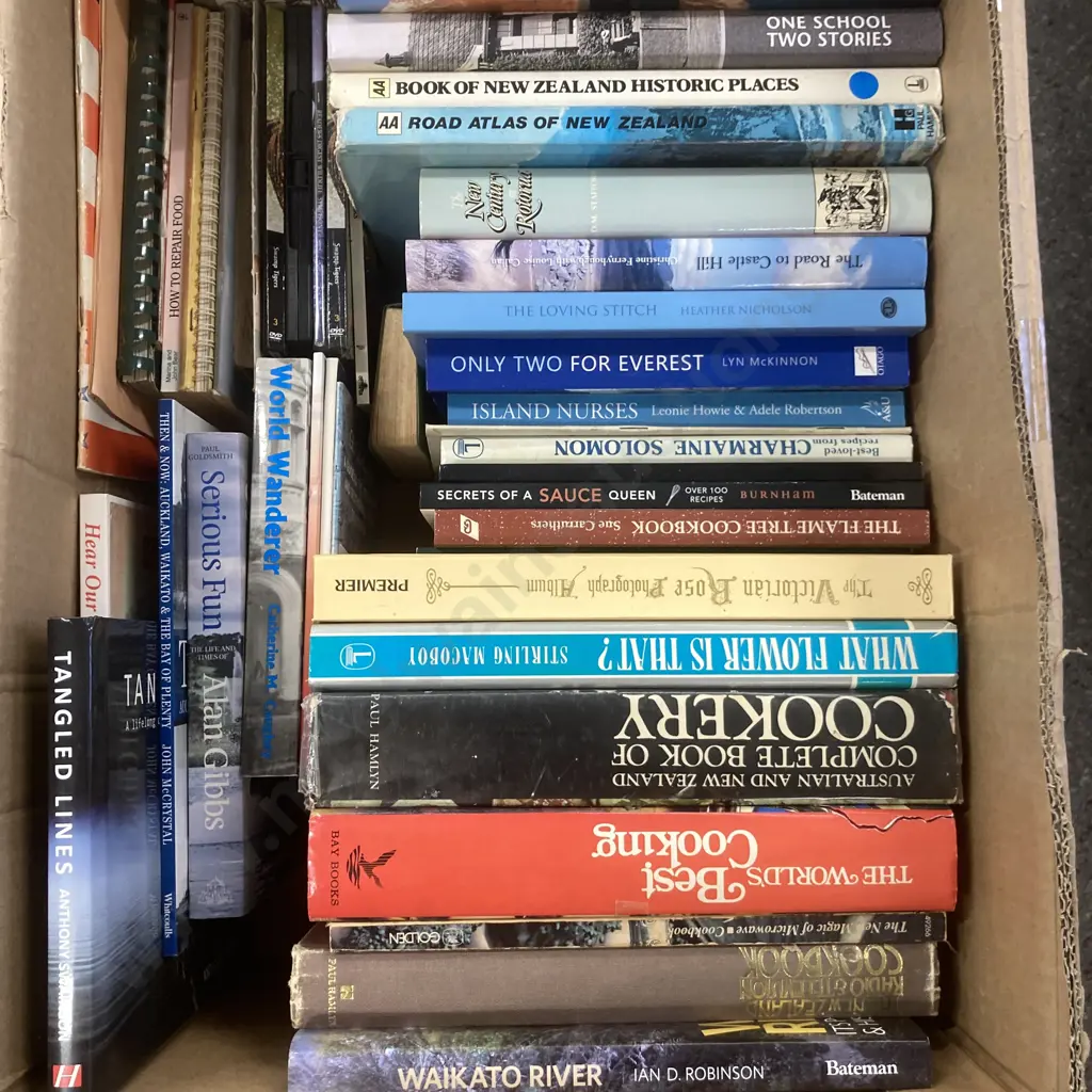 Box Of Assorted Books Image 1++