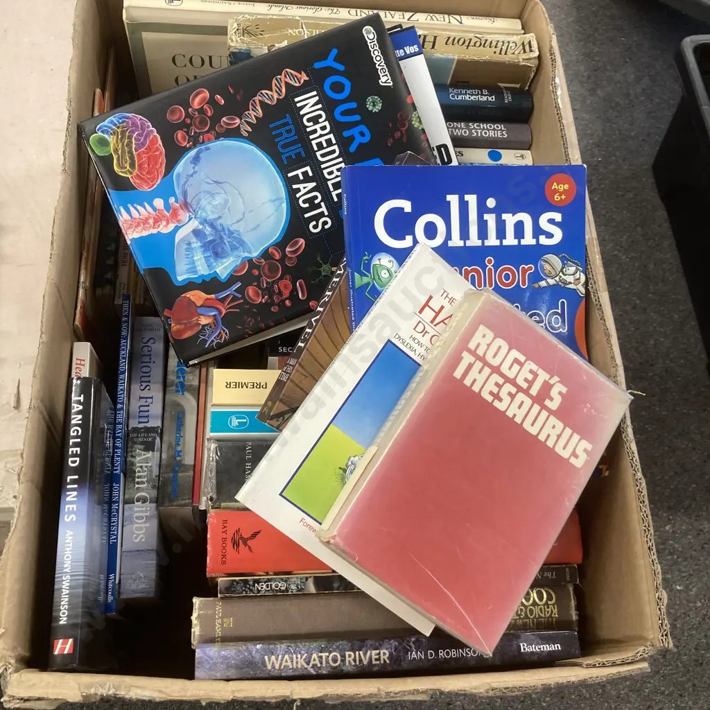 Box Of Assorted Books Image 1++