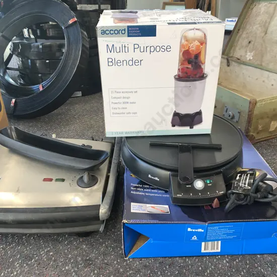 Breville Crepe Creations, Accord Multi Purpose Blender & Breville Panini Maker