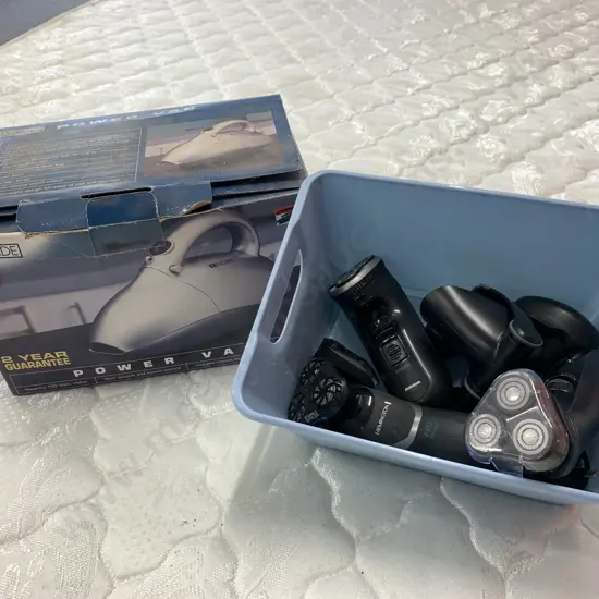 Cascade Power Vac 700 Watt Electric With Assorted Shavers, Remington, Philips Etc