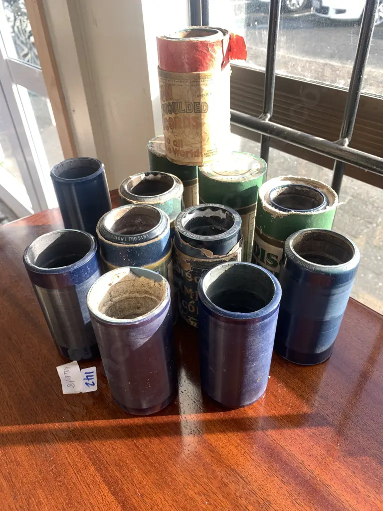 Rare Assortment of Edison Phonograph 4m Amberol Cylinders Image 1++