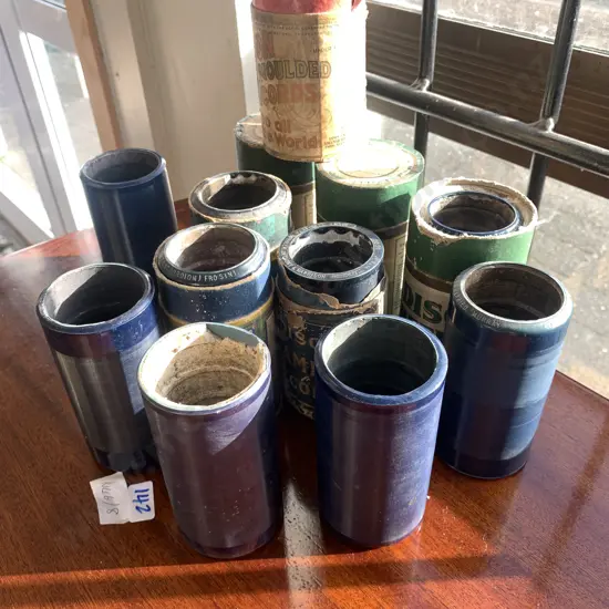 Rare Assortment of Edison Phonograph 4m Amberol Cylinders