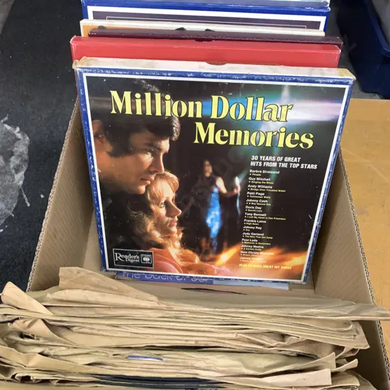 Box Lot Of Vintage Records Including Box Sets Etc