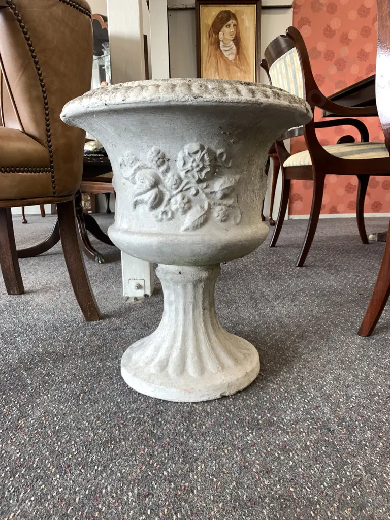 Classical Concrete Garden Urn,  55 x 45cm Image 1++