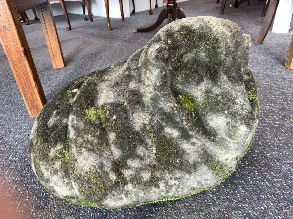 Cast Concrete SHEEP Garden Sculpture, H45 W60 D48cm Image 1++