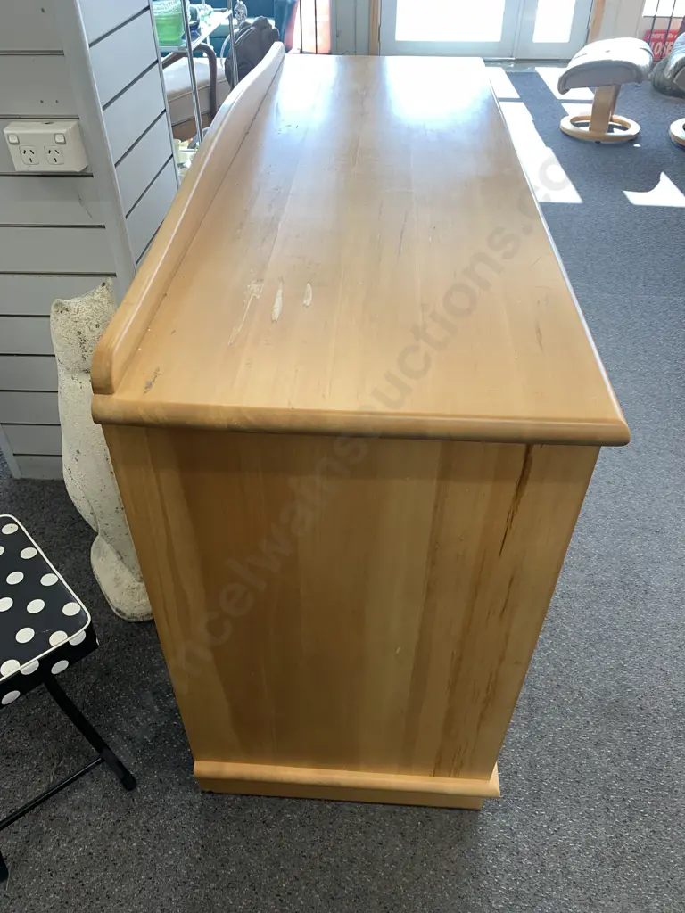 Rimu Sideboard, 3 Drawer, 3 Door (4 Hidden Drawers), 93 x 144cm Image 1++