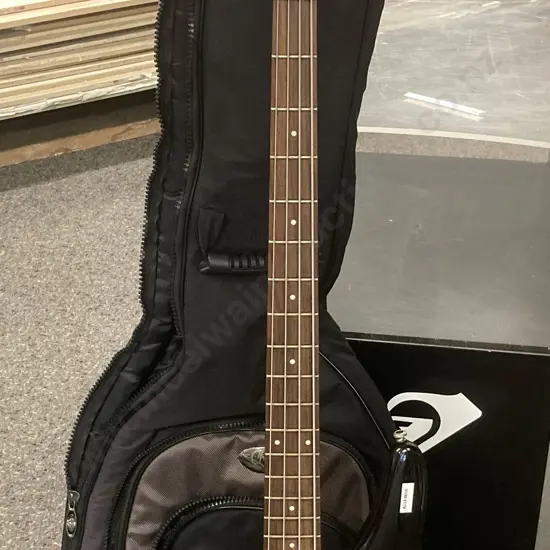 Black Bass Guitar, Soundgear By Ibanez SR300L With Padded Guitar Case