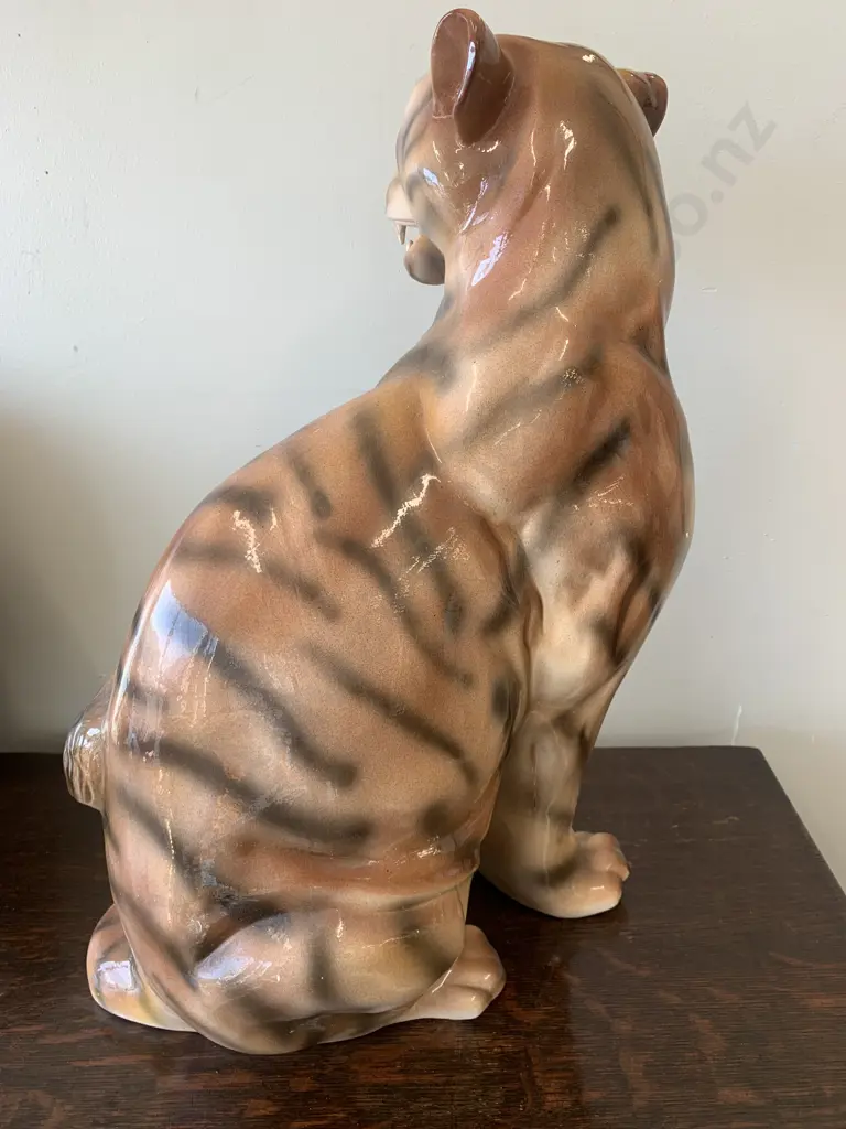 Vintage Ceramic Tiger H55cm,W35cm Image 1++