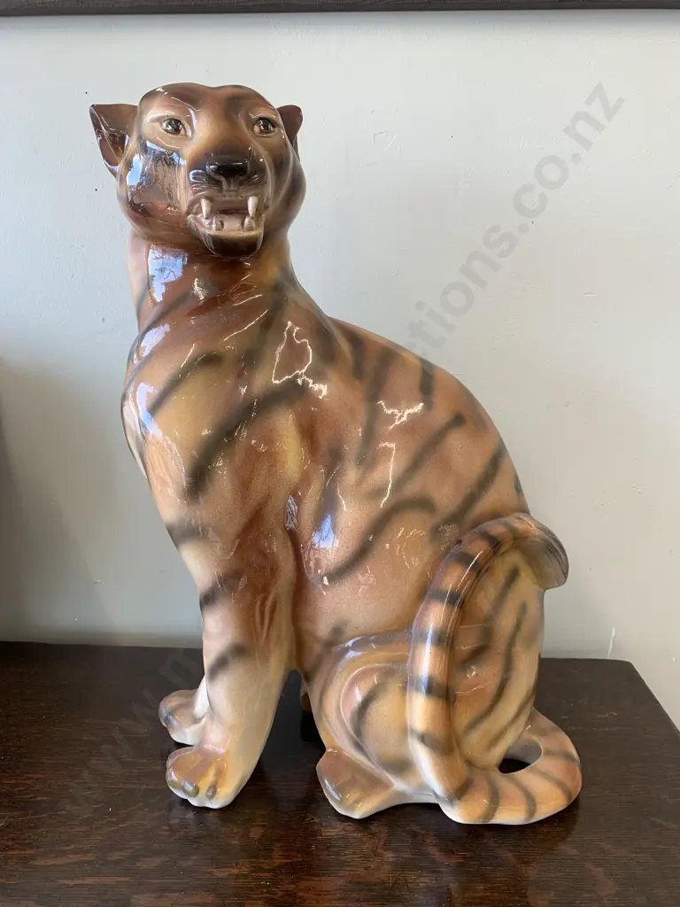 Vintage Ceramic Tiger H55cm,W35cm Image 1++