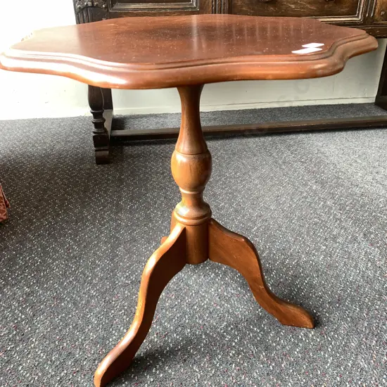Vintage Mahogany Wine Table, 53 x 50cm