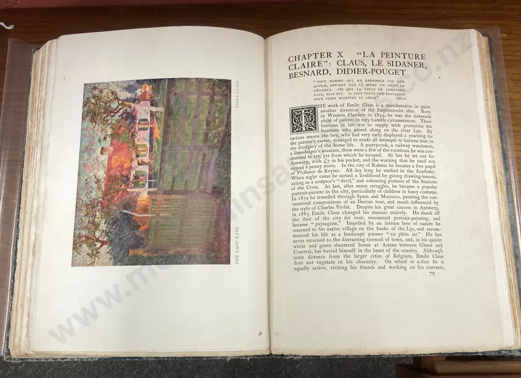 Vintage Book Impressionist Painting, Its Genesis and Development by Wynford Dewhurst 1904 Image 1++