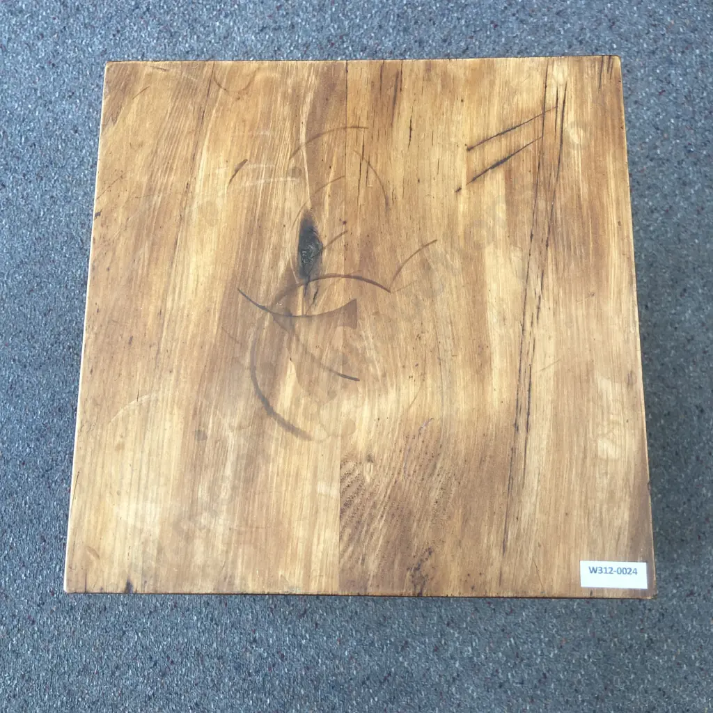 Antique Kauri Stool, H59.5 W29 D29cm Image 1++