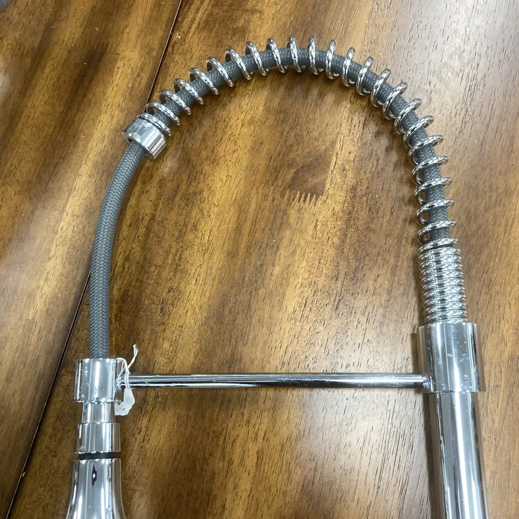 Foreno Tall Spring Chrome Pull Out Kitchen Sink Mixer Tap (WMKA 20354 - BC215.336.) Image 1++