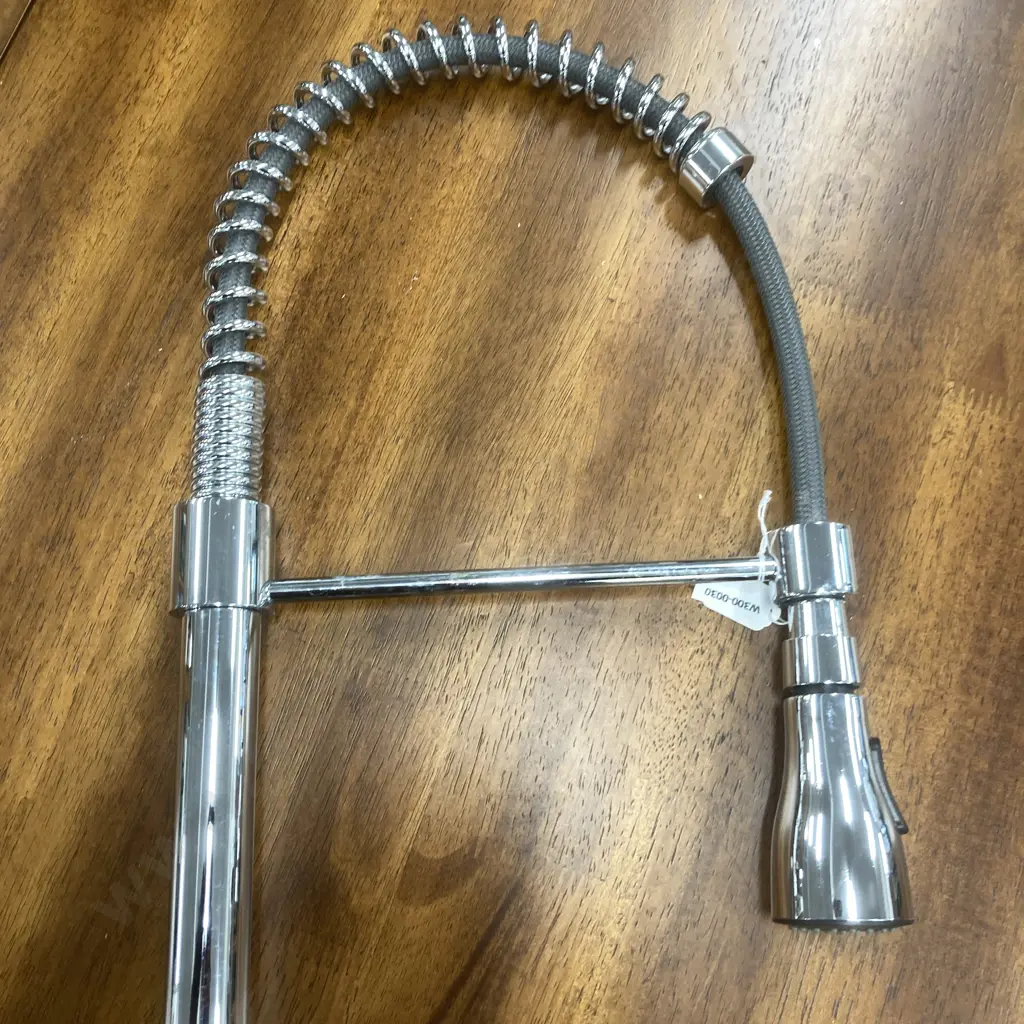 Foreno Tall Spring Chrome Pull Out Kitchen Sink Mixer Tap (WMKA 20354 - BC215.336.) Image 1++