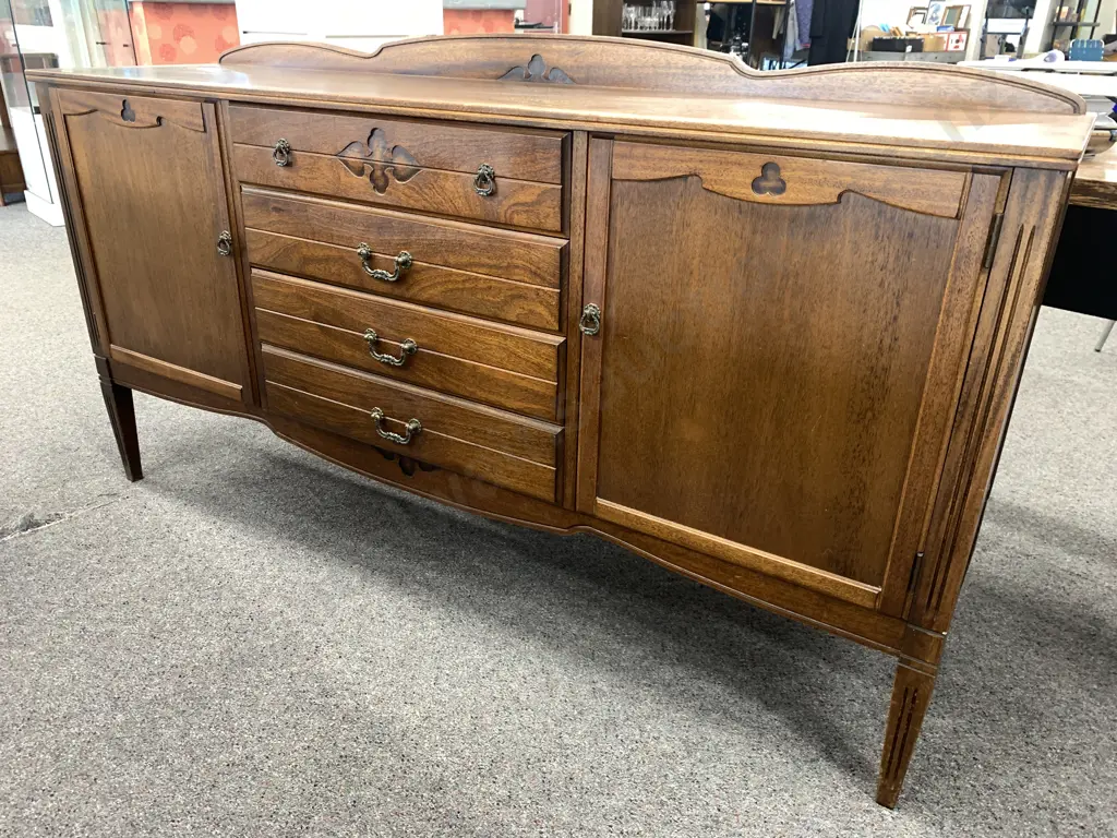 Airest Mahogany Sideboard, 4 Drawer, 2 Door, H93 W167 D43cm Image 1++