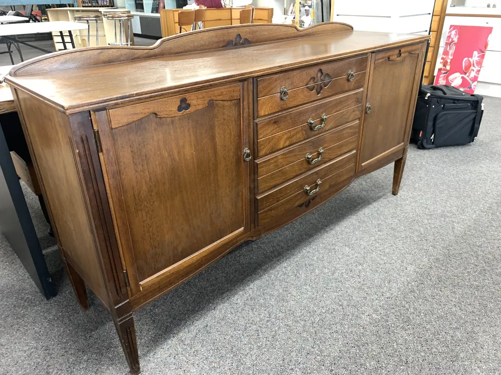 Airest Mahogany Sideboard, 4 Drawer, 2 Door, H93 W167 D43cm Image 1++