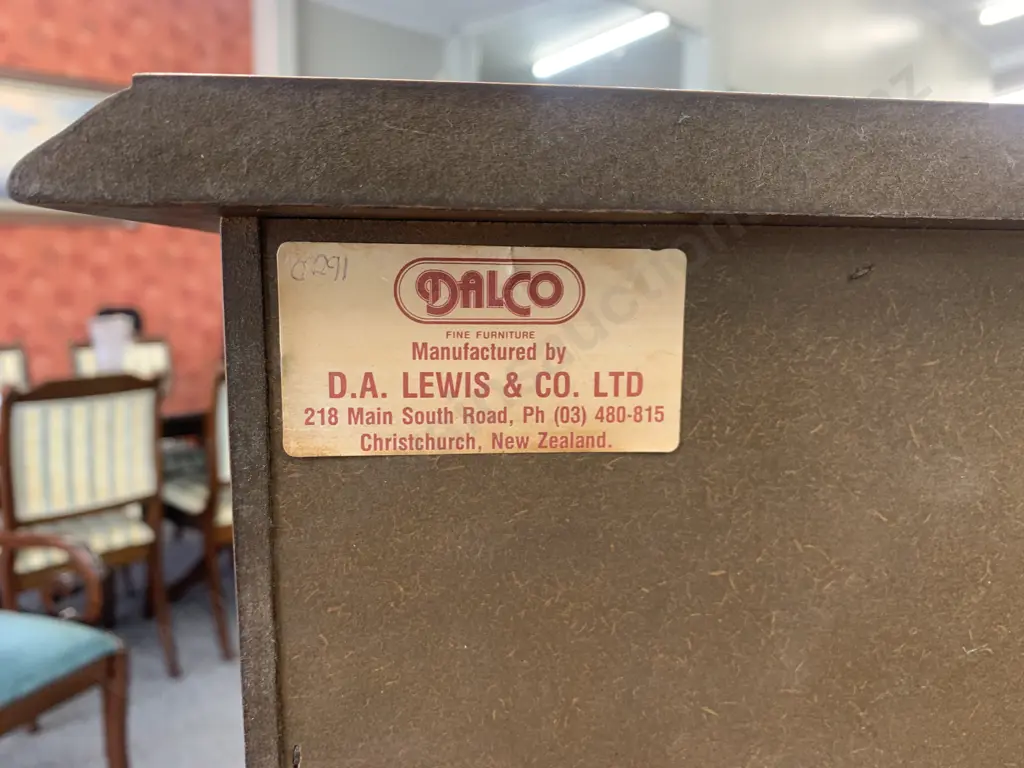 Mahogany 7 Drawer Scotch Chest, D.A.Lewis & Co Dalco Fine Furniture, Scalloped Top Image 1++