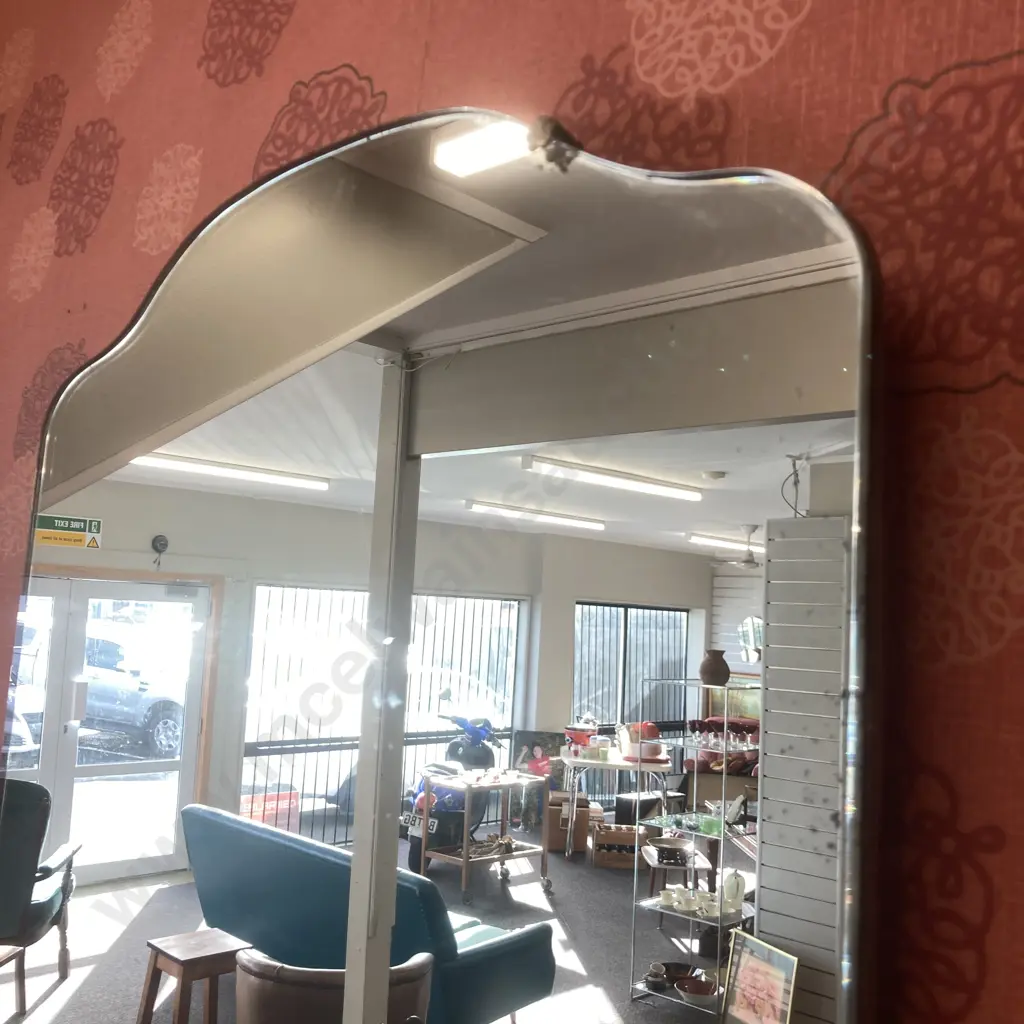 Vintage Dome Topped Mirror, 46 x 70.5cm Image 1++