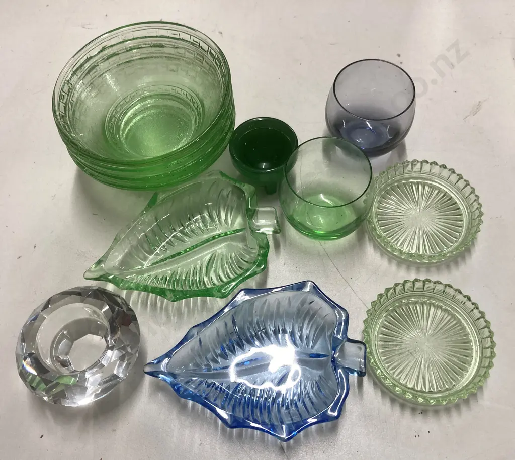 Selection of Coloured & Glassware Image 1++