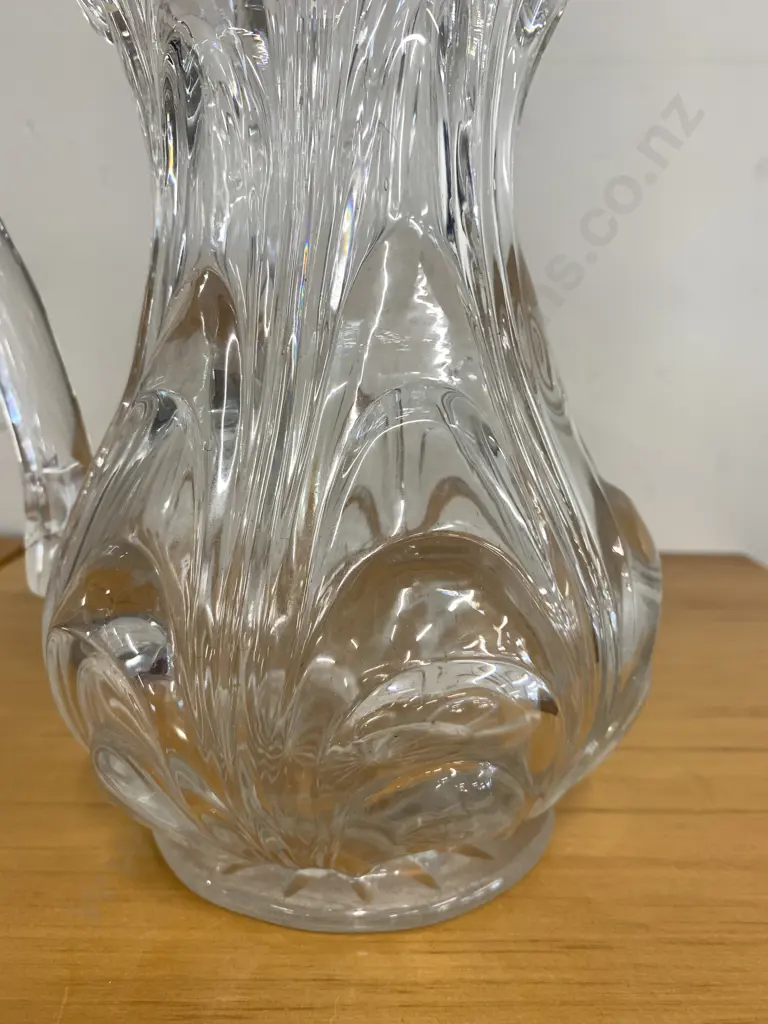 Georgian Style Swan Neck Glass Water Jug H24cm Image 1++
