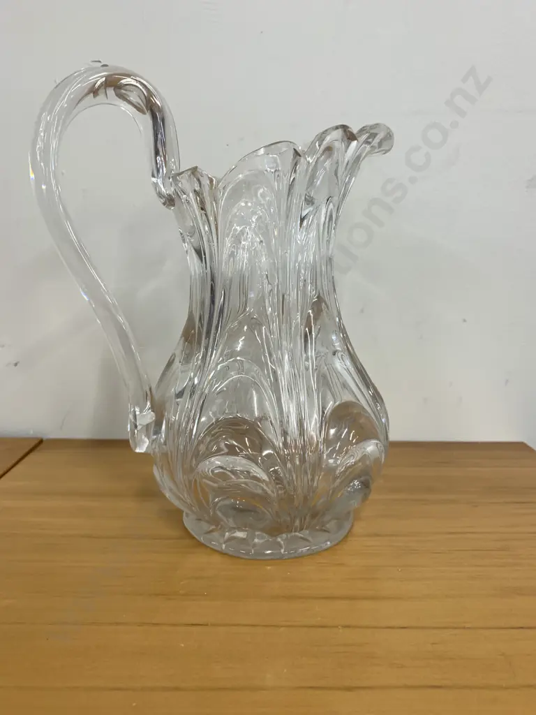 Georgian Style Swan Neck Glass Water Jug H24cm Image 1++