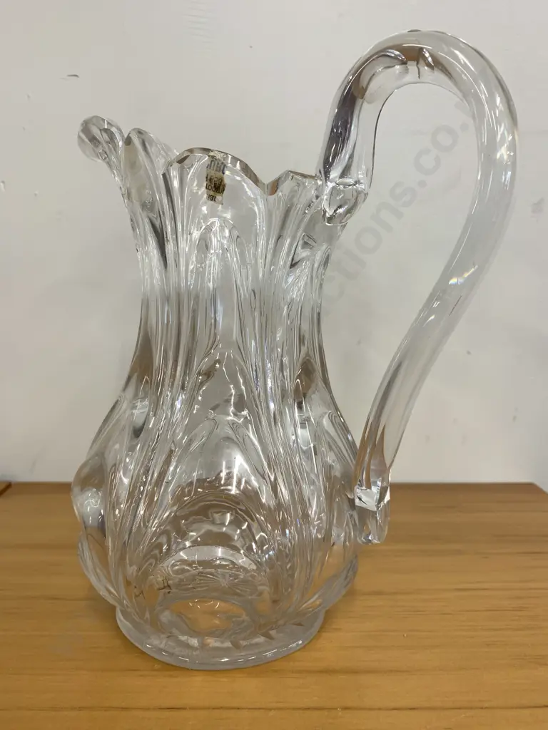 Georgian Style Swan Neck Glass Water Jug H24cm Image 1++