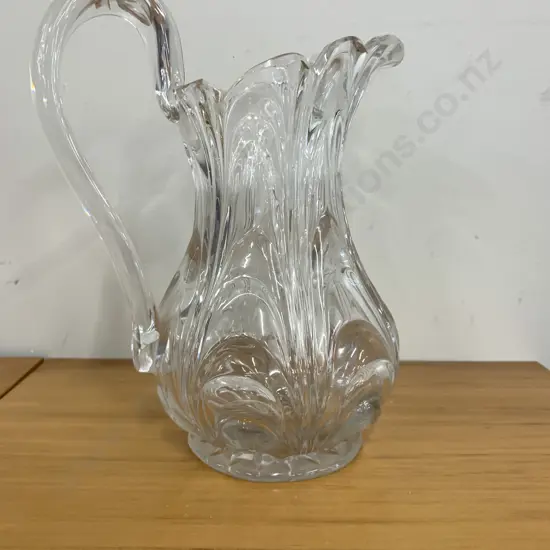 Georgian Style Swan Neck Glass Water Jug H24cm