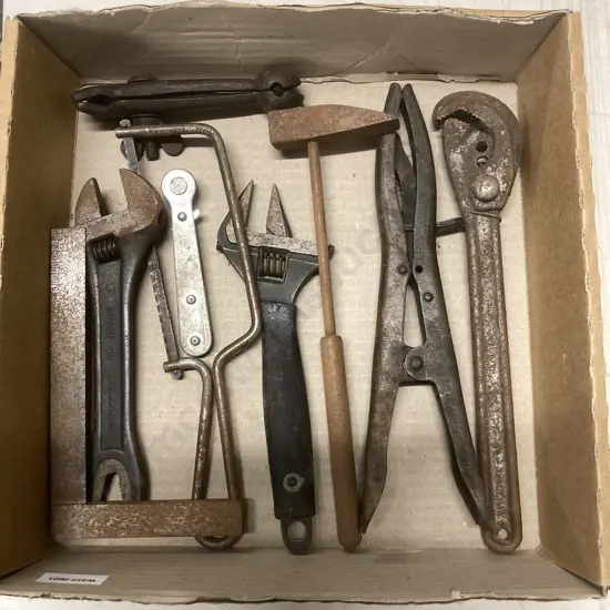 Box Lot of Vintage Tools