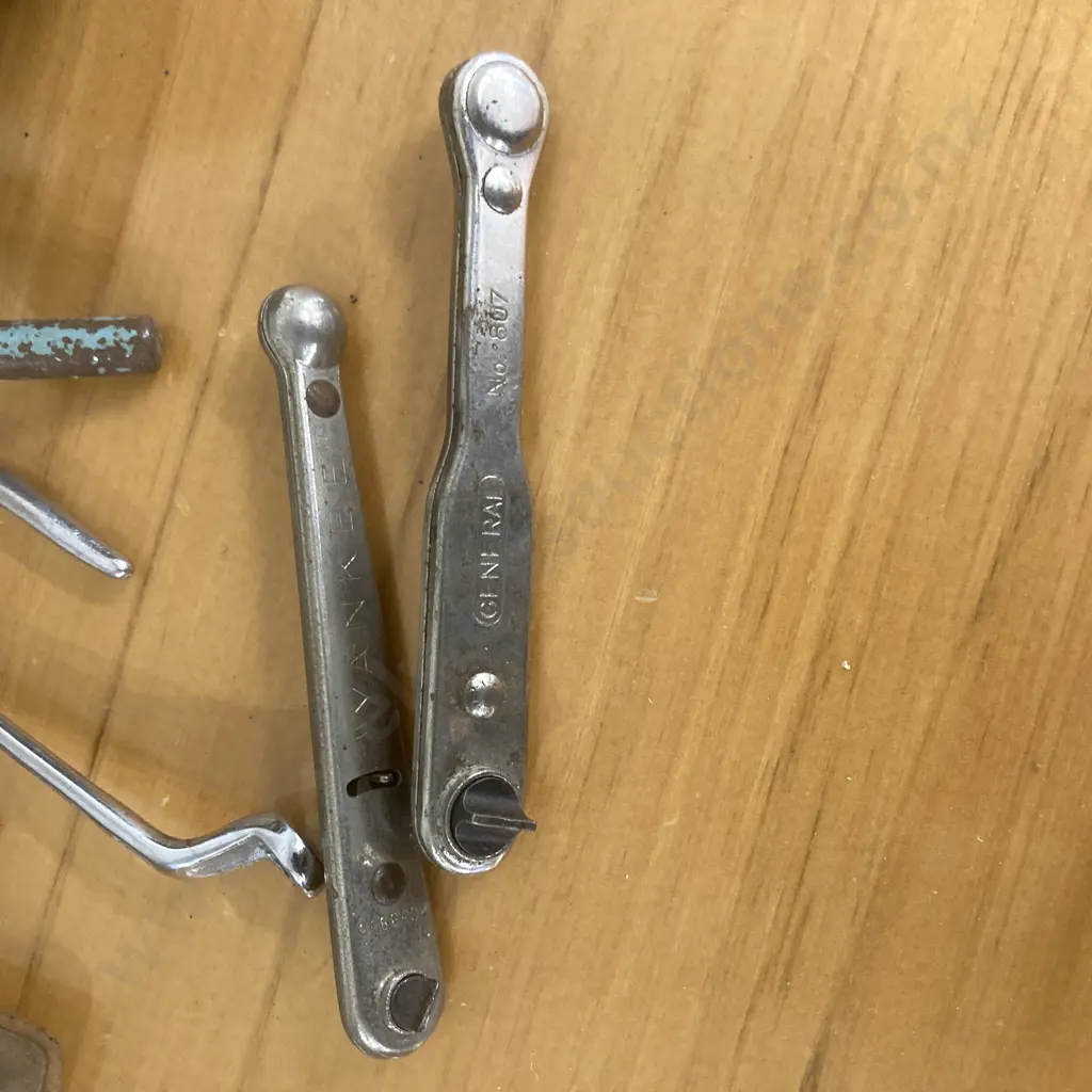 Vintage Leggets Vulcanizer, Yankee & General Wrenches, Small Spanners, Multi Grips, Romac Brush Etc Image 1++