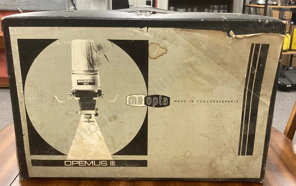 Vintage Meopta Opemus III Darkroom Photo Enlarger With Original Carry Case Image 1++