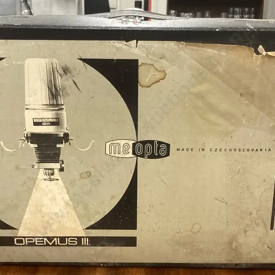 Vintage Meopta Opemus III Darkroom Photo Enlarger With Original Carry Case