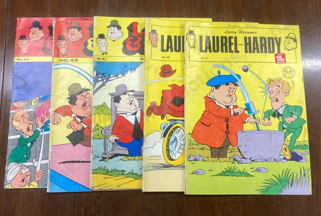 Vintage Larry Harmon's Laurel & Hardy #26, 36, 42, 43, 64 Comics Image 1++