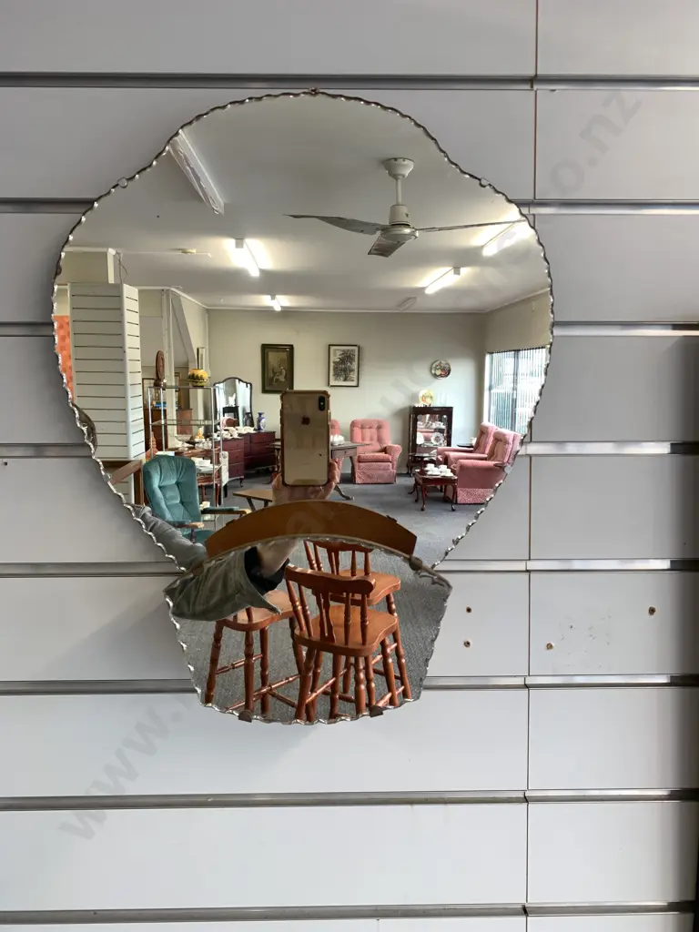 Vintage Retro Boxed Mirror, 48 x 40cm Image 1++