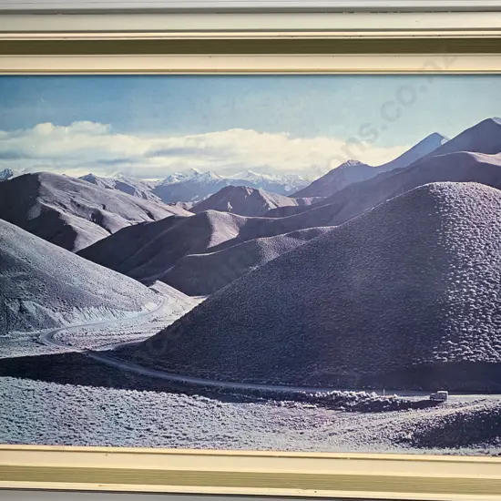 Vintage Framed Artwork 'Mountain Scene' 48 x 67cm