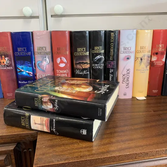 Shelf Lot Of Bryce Courtenay Books