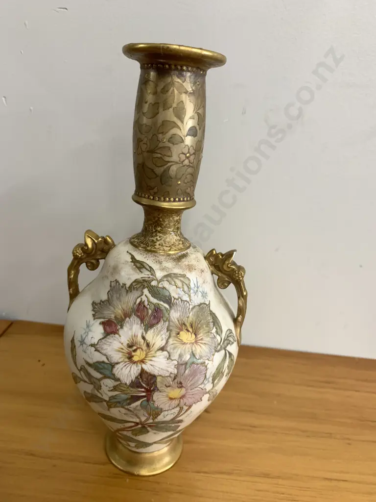 Doulton Burslem Double Handled Vase (5311) Small Chip & Repair Image 1++